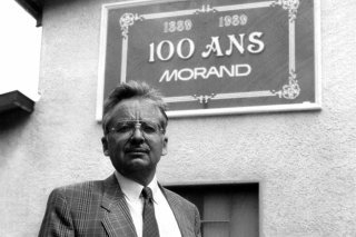 Louis Morand à l'occasion du centenaire de la distillerie familiale à Martigny